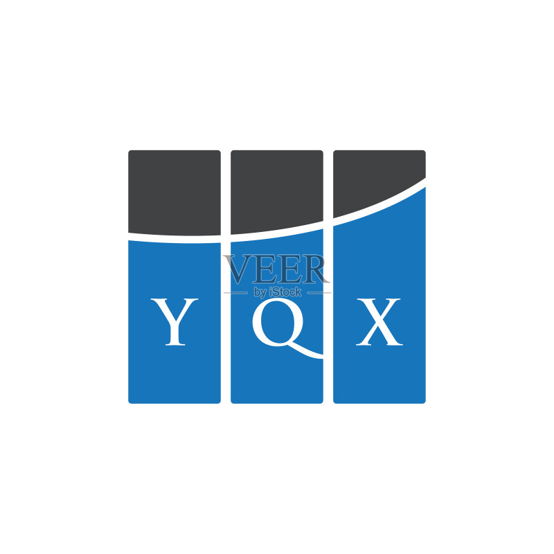 白色背景上的YQX字母标志设计图标素材