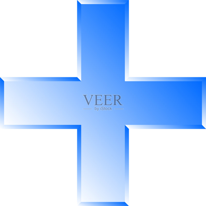 3d斜角交叉作为医疗急救紧急情况图标素材