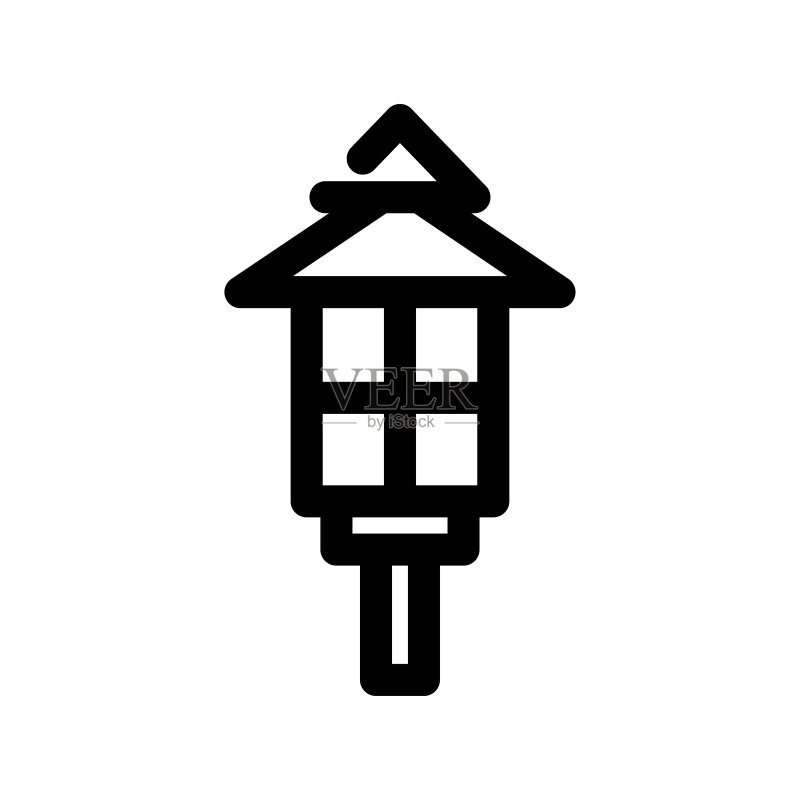 庭院灯图标图标素材