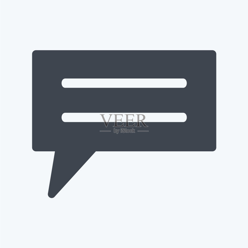 聊天气泡教育符号图标图标素材