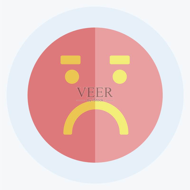 担忧表情符号图标图标素材