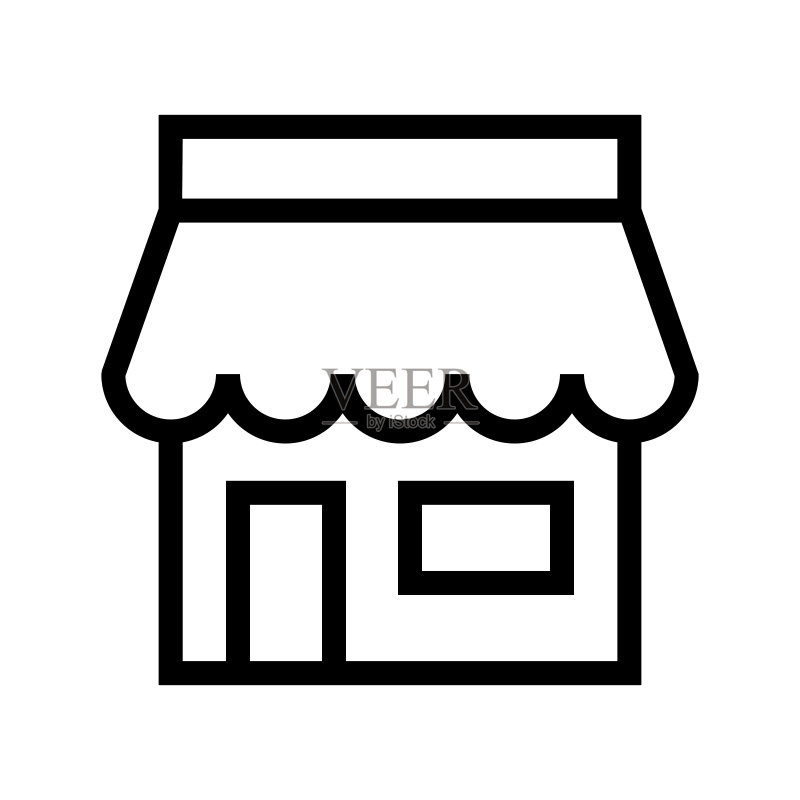 店铺市场图标图标素材