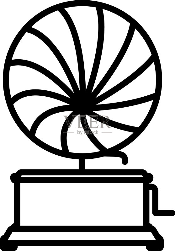 老式留声机图标图标素材