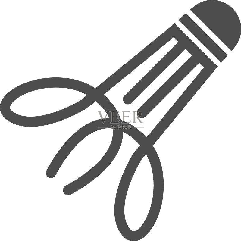 羽毛球图标Logo图标素材