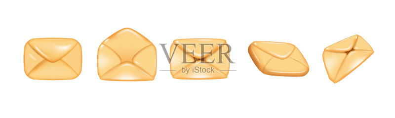 3D信封图标合集图标素材