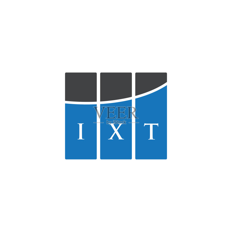 ixt字母logo设计（白色背景）图标素材