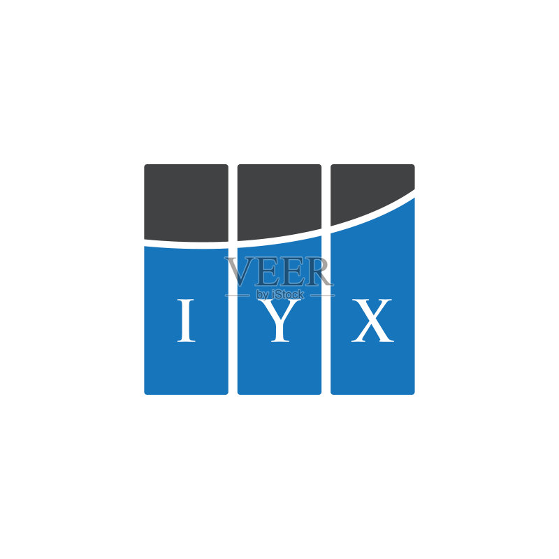 IYX字母标志设计（白色背景）图标素材