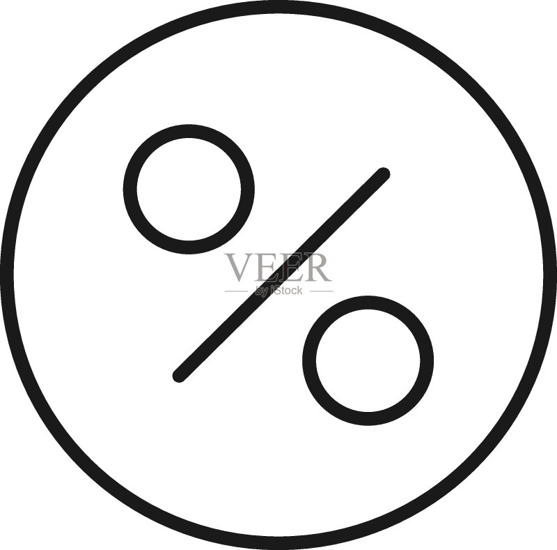 购物促销概念：扁平风格的矢量标志，适用于广告和网站图标素材