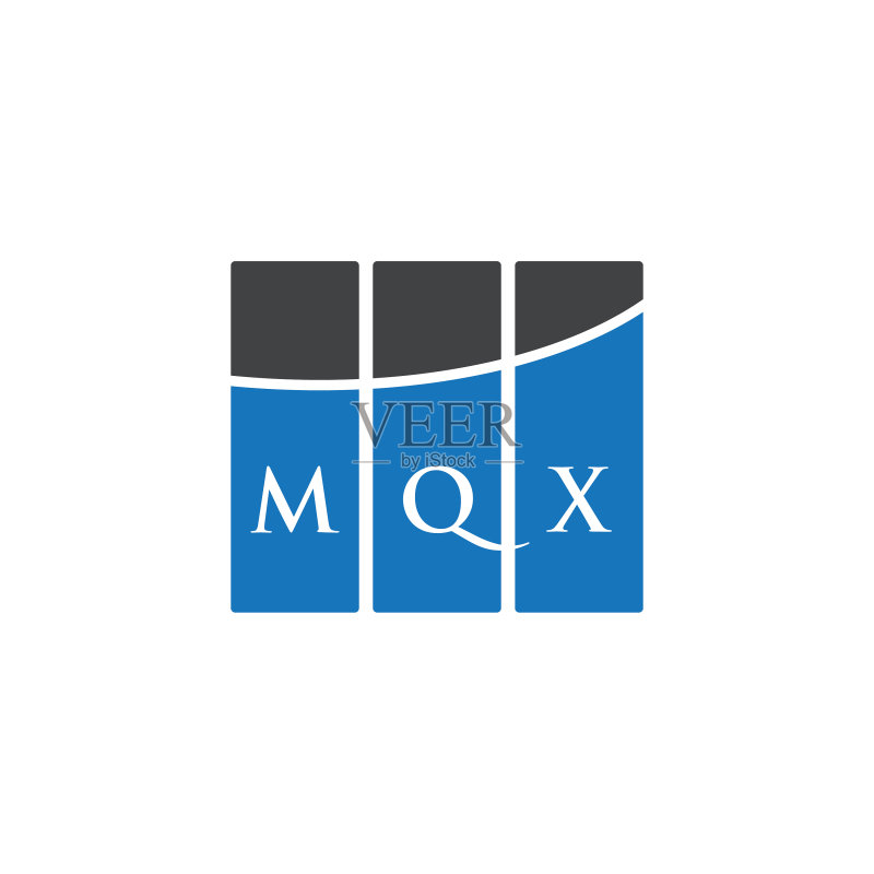 白色背景上的MQX字母logo设计图标素材
