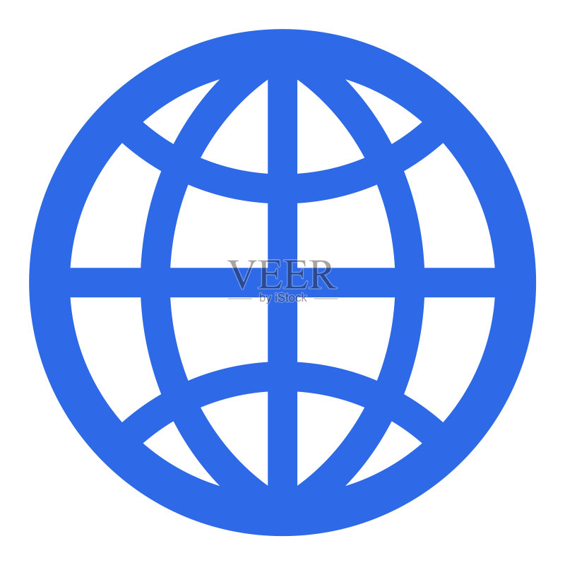 蓝色浏览器网络图标图标素材
