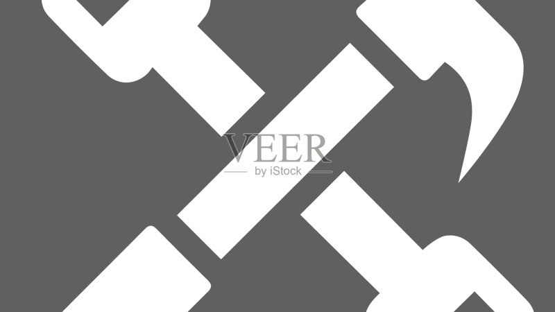 锤子工具手绘灰色图标EPS图标素材