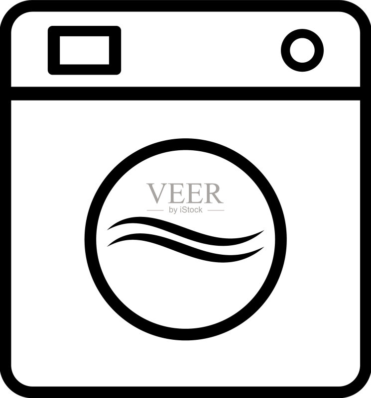 洗衣机Logo图标素材