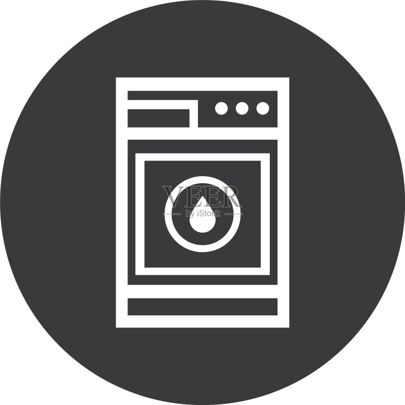 洗衣机Logo图标素材