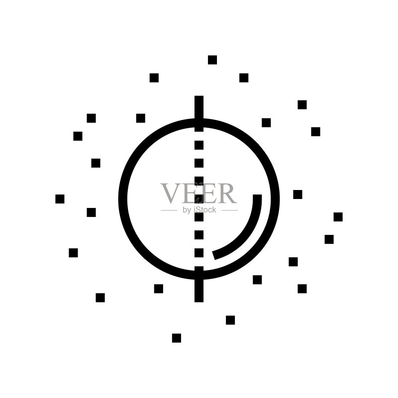 对称痣线图标矢量插画图标素材