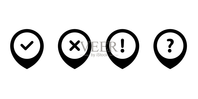 图钉指针图标集信息图标图标素材