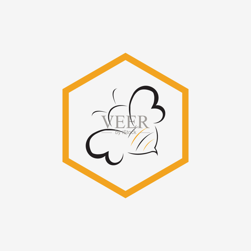蜜蜂蜂蜜标志图标设计图标素材