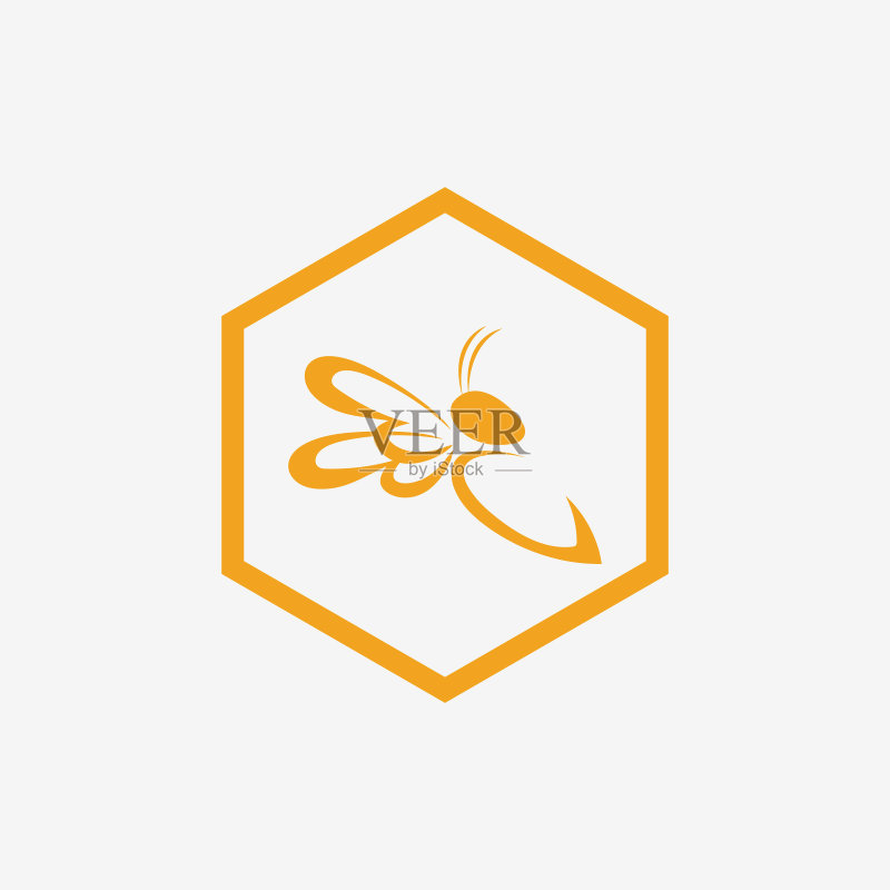 蜜蜂蜂蜜标志图标设计图标素材