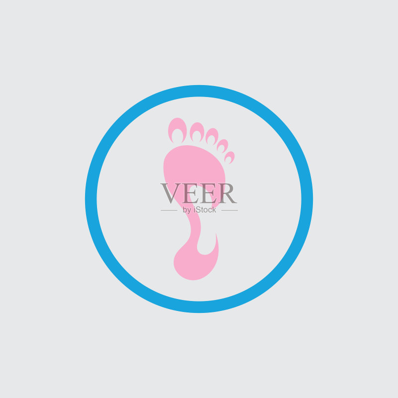足部护理Logo设计概念图标素材