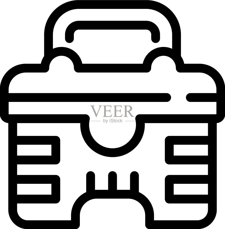 建筑工具箱图标轮廓工具包图标素材