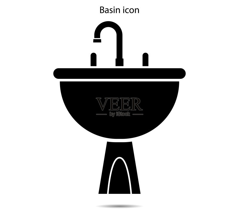 水池图标矢量图图标素材
