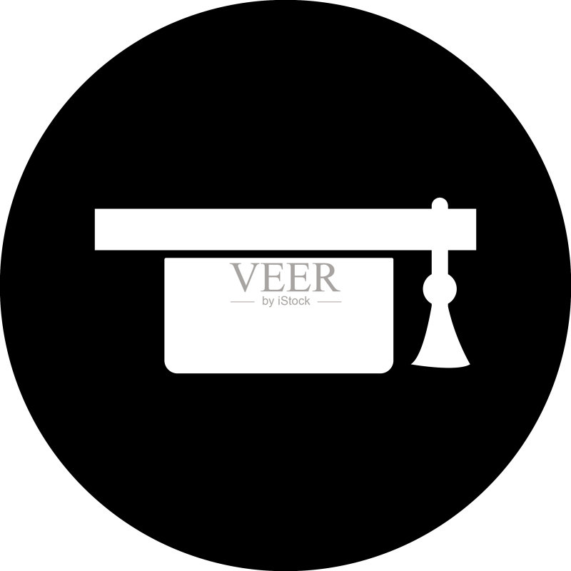 学士帽logo图标素材