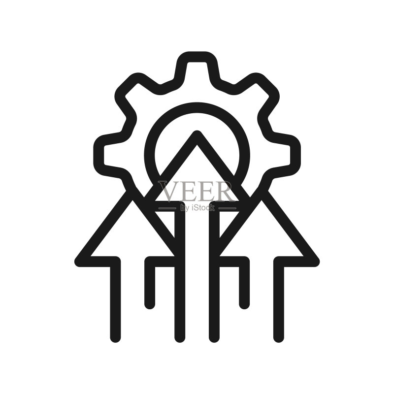 卓越运营效率或生产图标素材