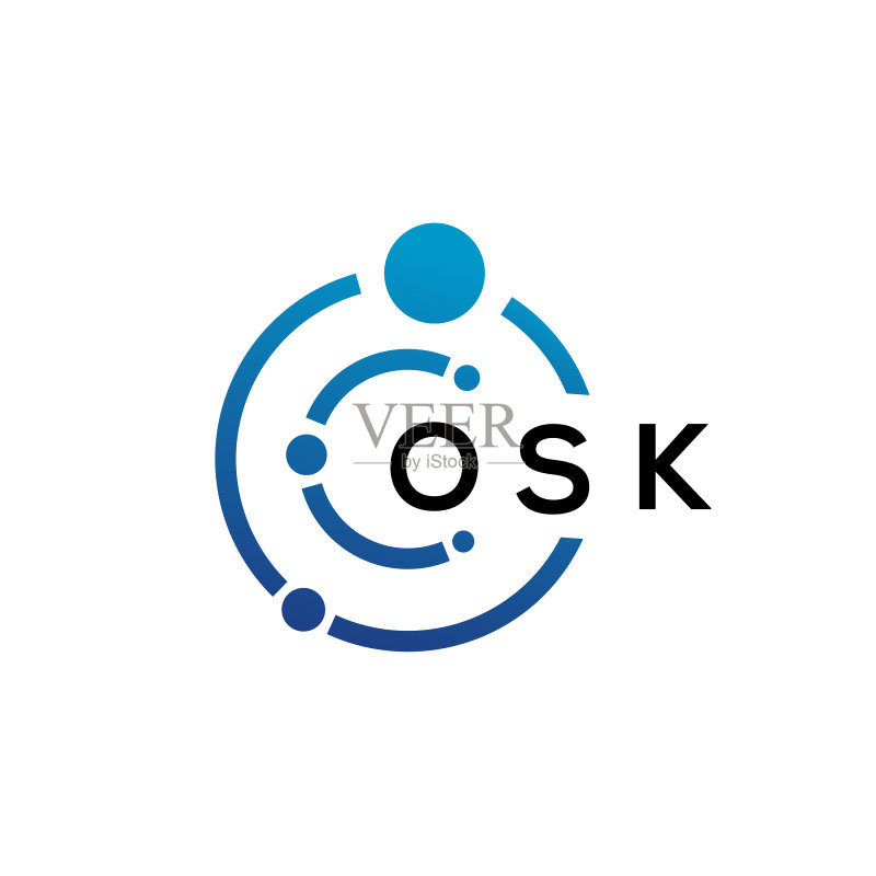osk字母科技logo设计图标素材