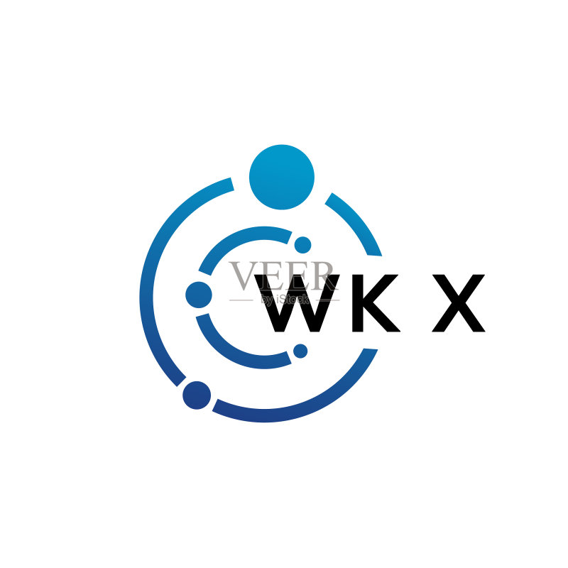 WKX字母科技标志设计图标素材