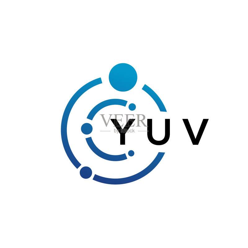 YUV字母科技标志设计图标素材