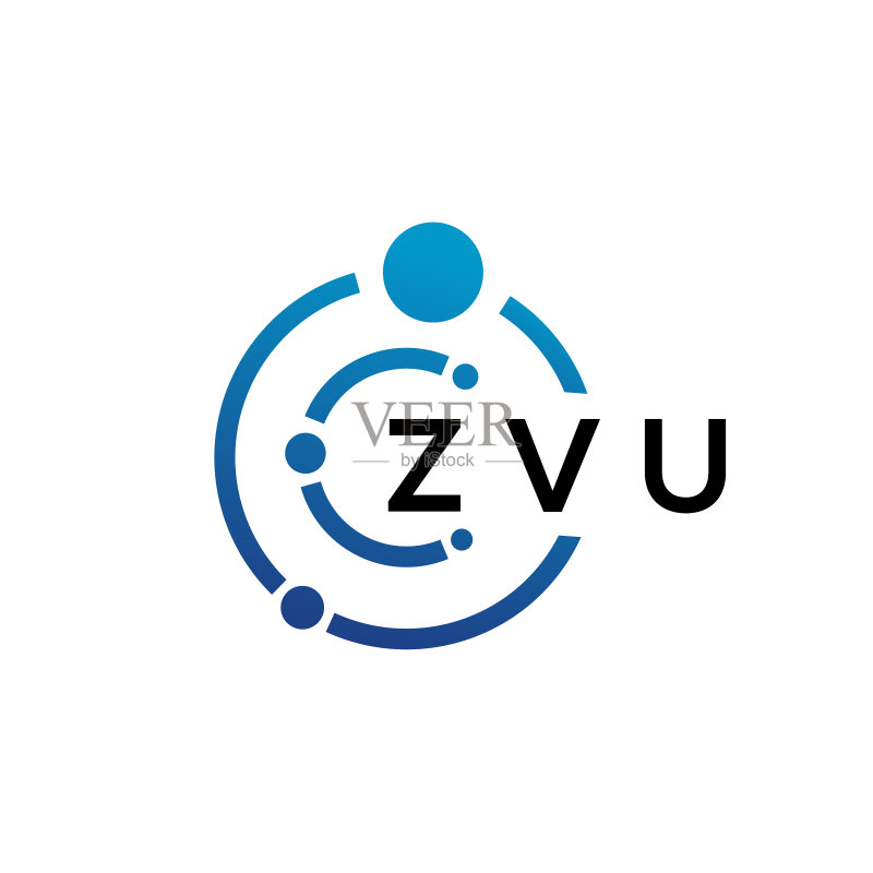 ZVU字母科技Logo设计图标素材