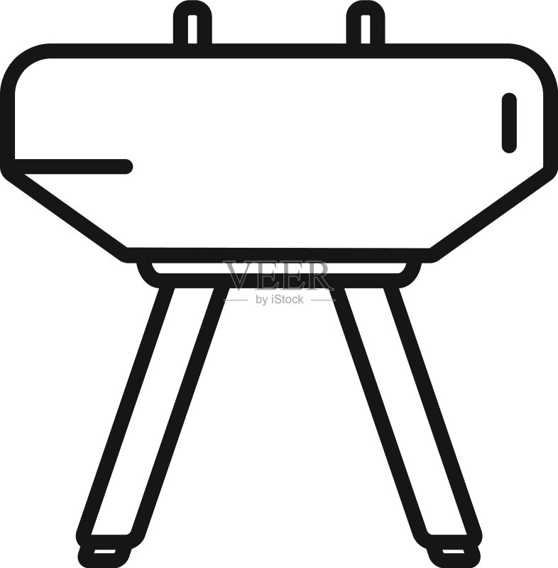 体操用马图标轮廓图标素材