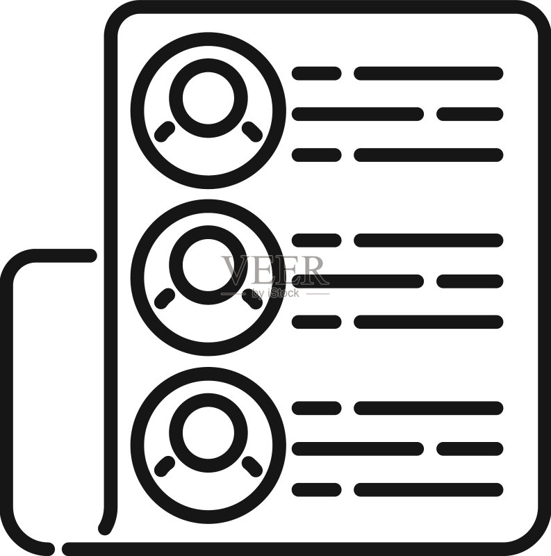 客户软图标轮廓平台系统图标素材