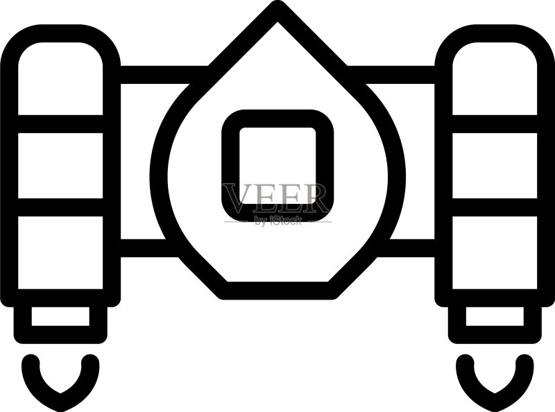工作喷气背包图标轮廓速度火箭图标素材