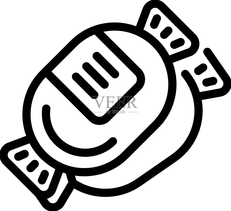 波兰糖果图标轮廓城市图标素材