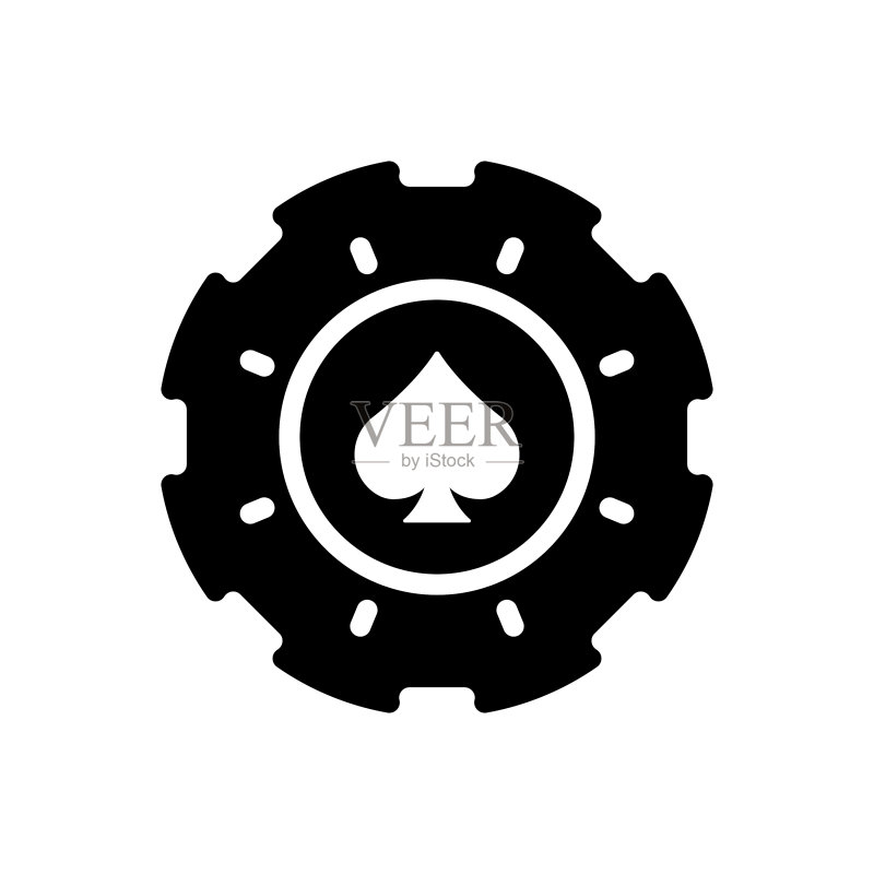 赌博游戏筹码标志图标素材