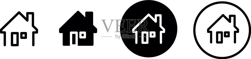 独立式住宅图标Web图标集图标素材