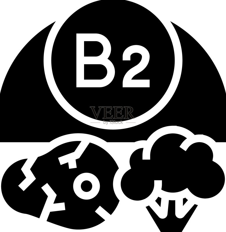 维生素B2标志符号图标图标素材