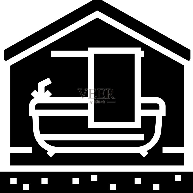 浴室房地产家居标志图标图标素材