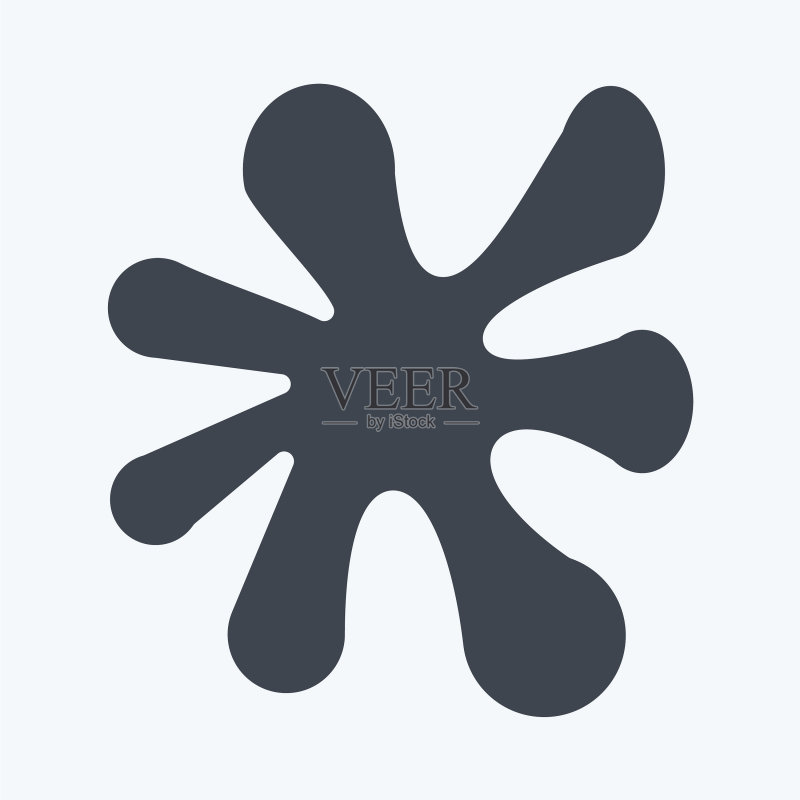 适用于绘画艺术工具的油漆飞溅图标图标素材