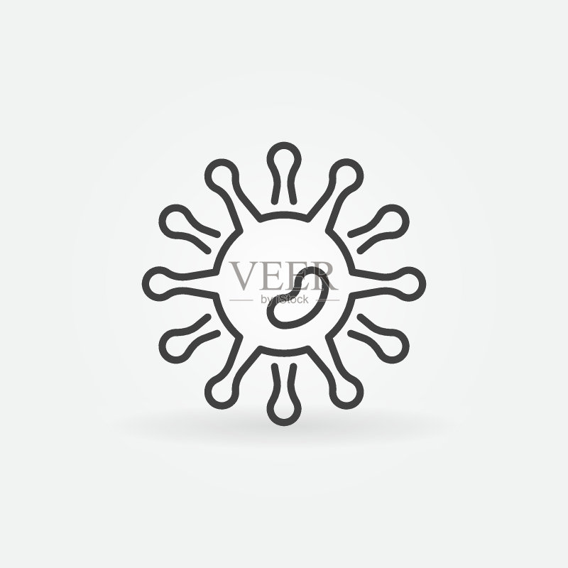 细线条微生物矢量图标图标素材