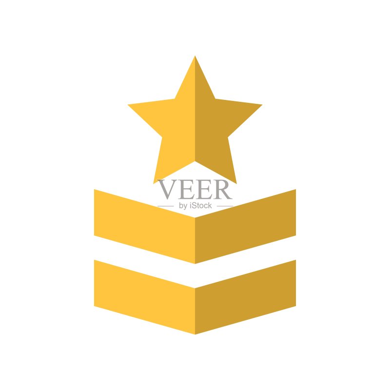 军衔图标符号设计模板图标素材