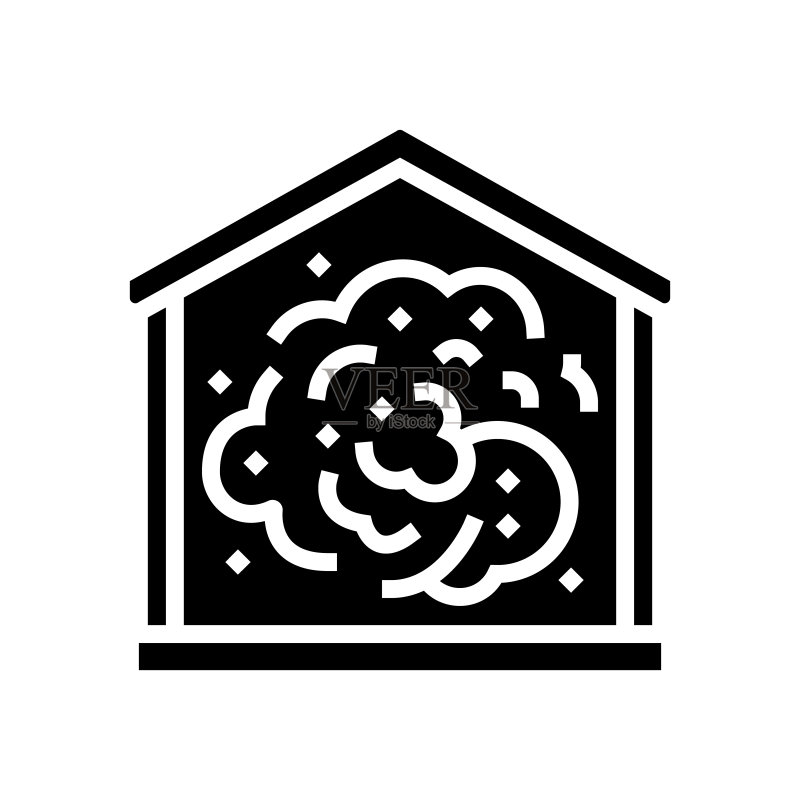 家庭灰尘标志图标矢量图图标素材