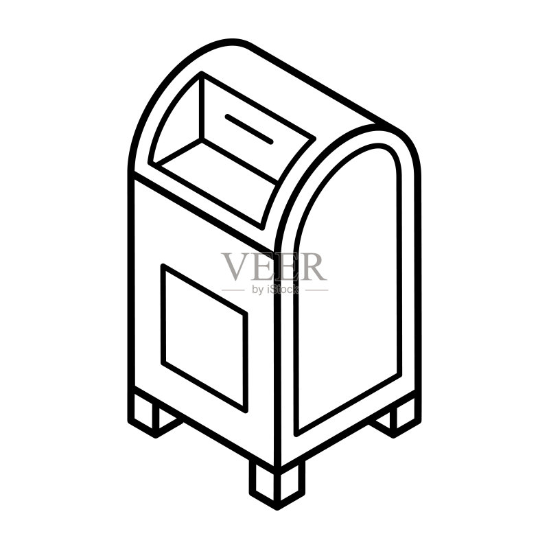 现代2.5D邮箱图标图标素材