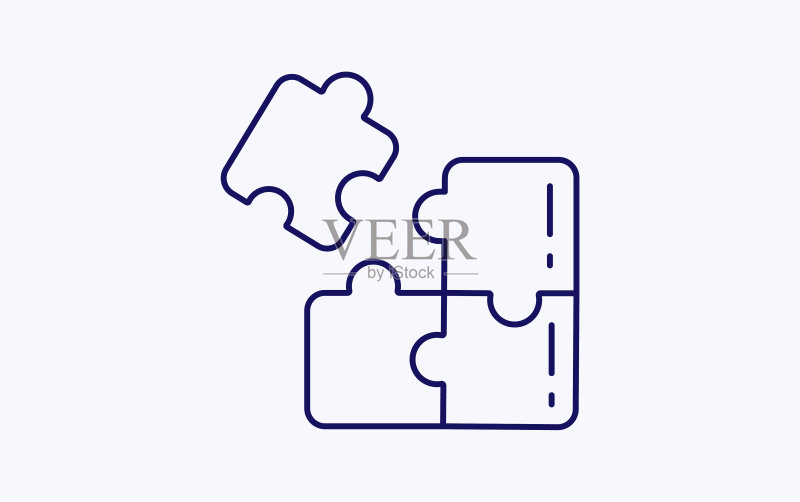 拼图插画图标图标素材