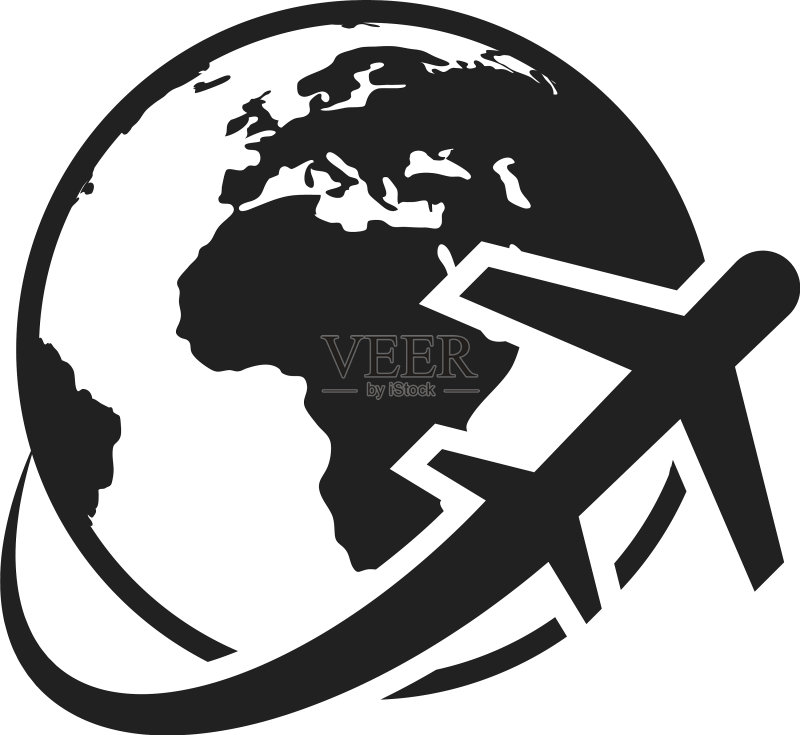 全球航班飞行图标图标素材