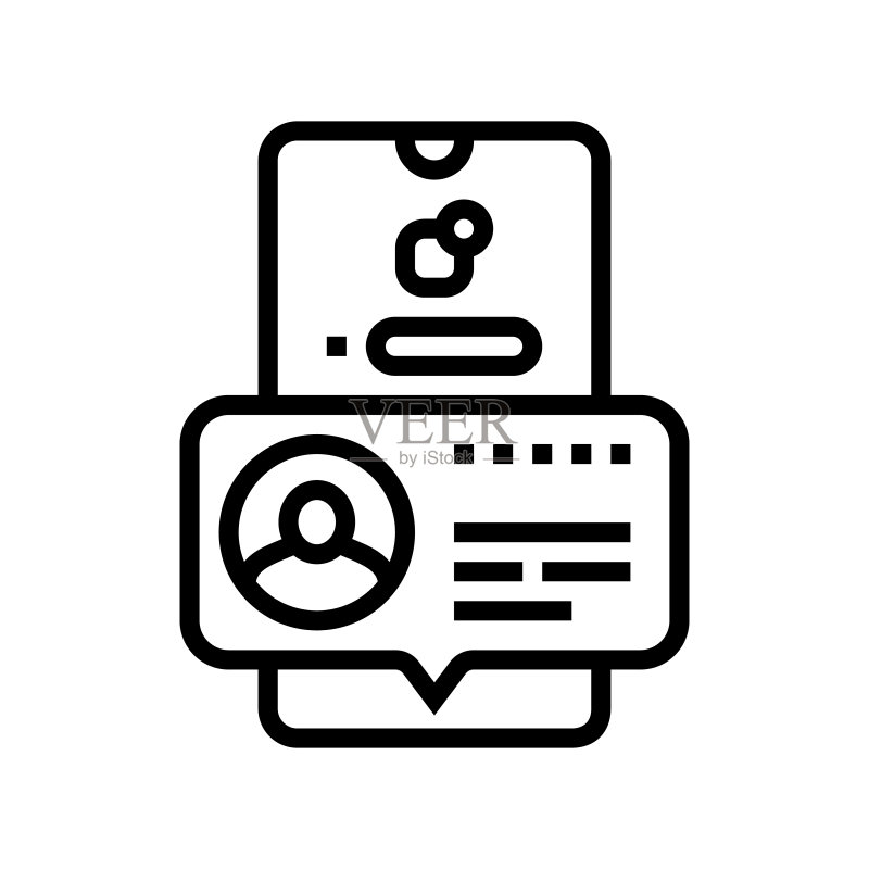 App用户评价线稿图标矢量素材图标素材