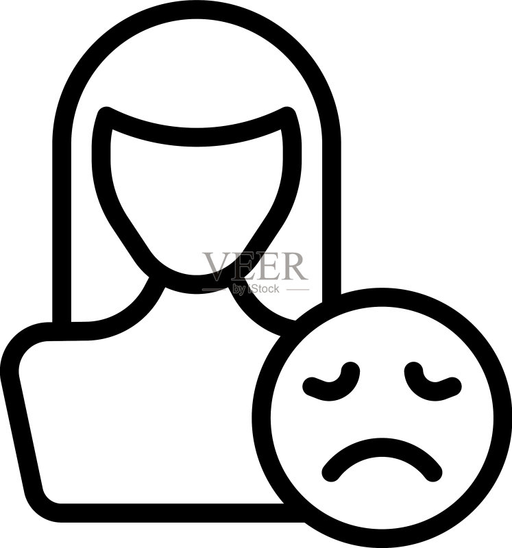 女性头像社交媒体轮廓图标图标素材