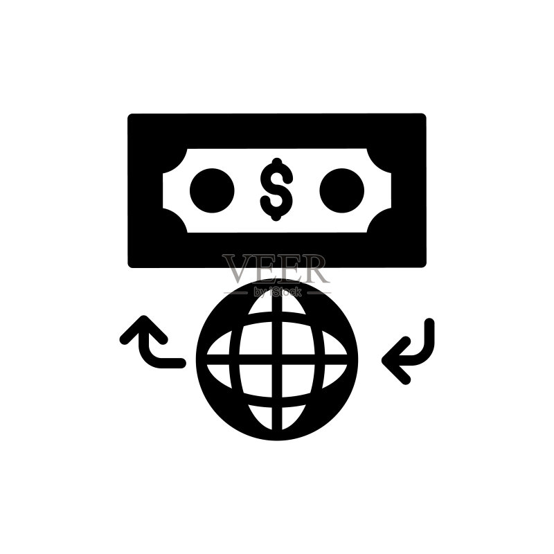 资金流矢量图标，标志图标素材