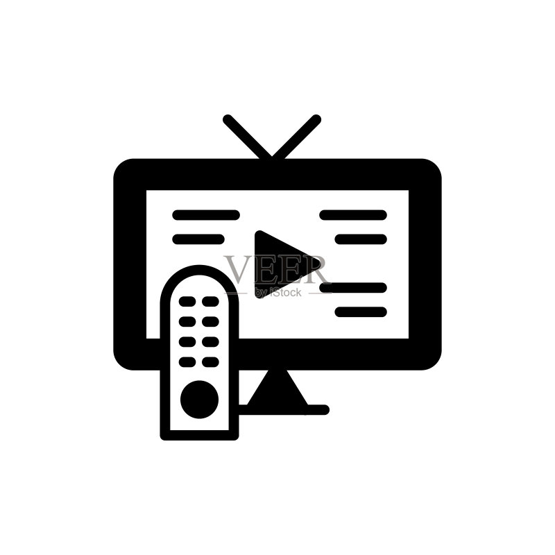 电视矢量图标标志图标素材