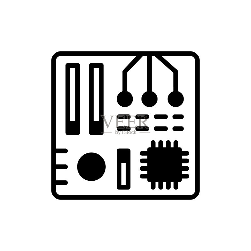 矢量主板图标标识图标素材